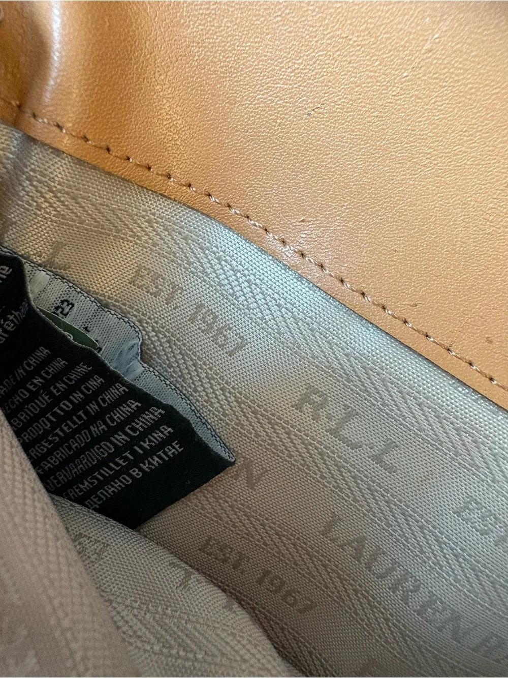 Lauren Ralph Lauren Two-Tone Brown and Tan Continental Wallet